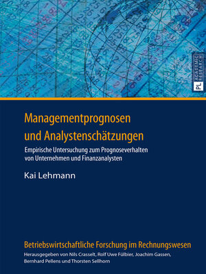 cover image of Managementprognosen und Analystenschätzungen